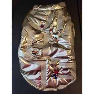 Arkika Winter Dog Coat Warm Comfortable Stylish Fun - Gold Size XXL